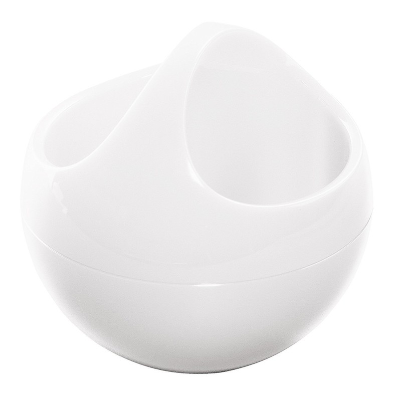 Spirella 10.16915 Bowl-Shiny Makeup Container, White