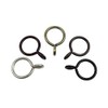 Rod Desyne 10 Count Eyelet Curtain Rings, 1-Inch, Satin Nickel