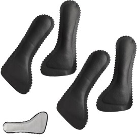 Women's Insoles, Insoles, 2 Colors, Value Set, Cushioned, Soft, Washable, Easy, Clean, Synthetic Chicken Suede, Sweat Absorbent, Shock Absorbent, Anti-Slip, Breathable (Black 2 Pair Set, M Size)