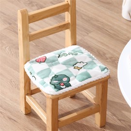 champracer Round Chair Cushion, Seat Cushion, Children's Seat Cushion, Soft Comfortable Non-Slip Chair Cushion with Ribbons, for Outdoor and Indoor Garden Chair (Dinosaur, 35 x 35 cm)