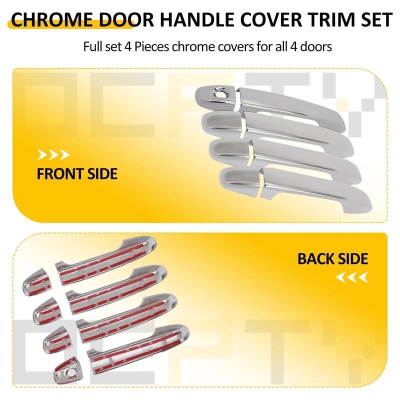 OCPTY 4PCS Door Handle Covers for 2012-2017 for Toyota Camry