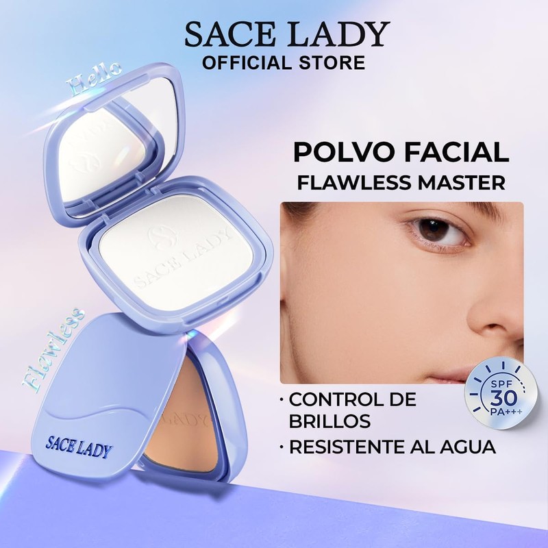 Polvo Compacto Matte SACE LADY Flawless Master SPF30 – Control