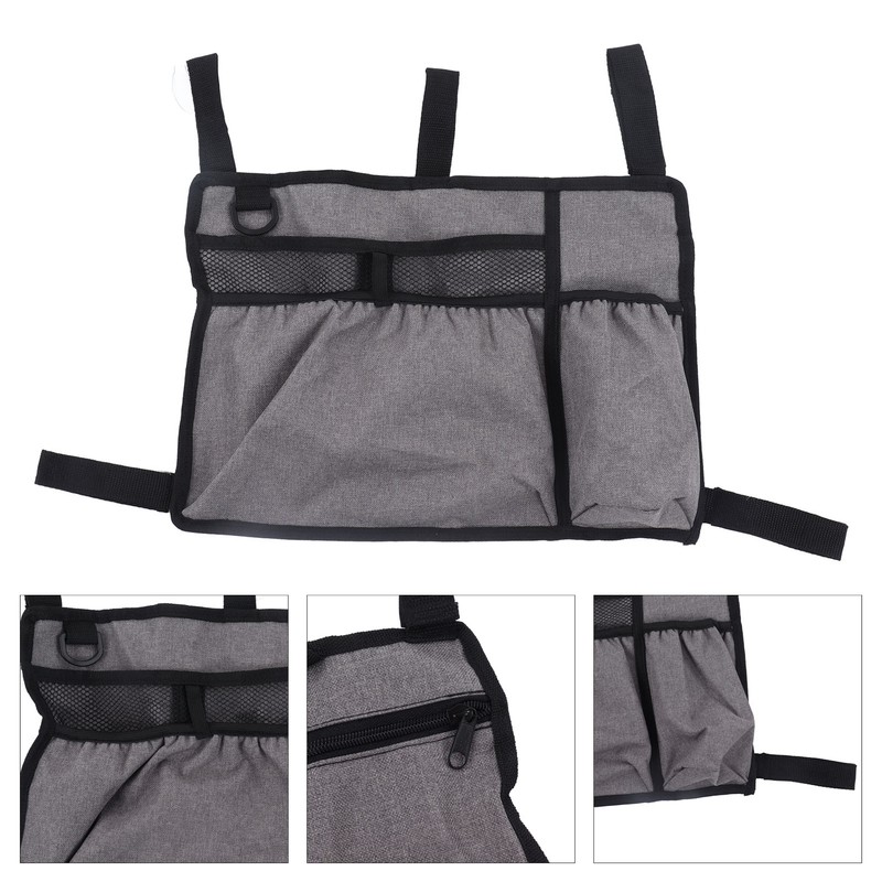 Multi Pocket Oxford Cloth Walker Storage Bag Wheelchair Side Hanging
