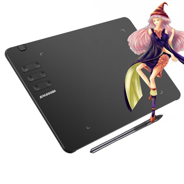 Spaseeba T605 Drawing Tablet 6.7x4 inch Graphic Digital Drawing Tablet