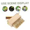 BESTonZON 2pcs Wire Grass Weeding Tool Moss Removal Brush Weeding
