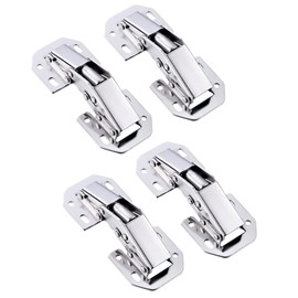 Qrity 4 PCS Kitchen Cabinet 90° Door Hinges Concealed Cupboard Door Hinges - No Slot Required - Easy to Install