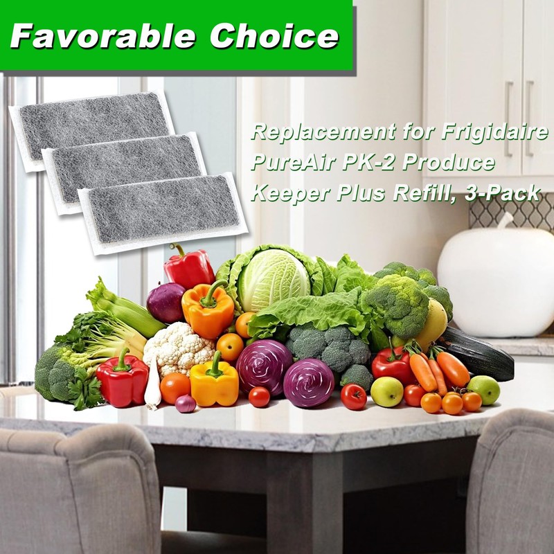 LeoTube Refrigerator Produce Preserver Replacement for Frigidaire PureAir PK-2 Produce