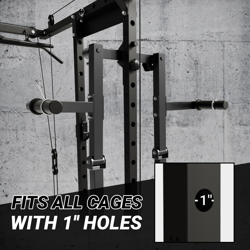 Mikolo Lateral Raise Attachment for Squat Rack, Standing Lateral Raise