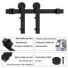 WINSOON 12FT Barn Door Hardware Kit: Single Sliding Door Hardware