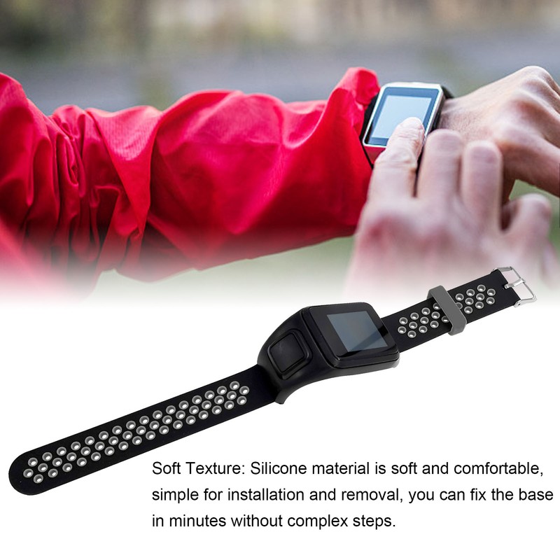 Smartwatch Band Silicone Wrist Watch Strap Dual Color with Pin