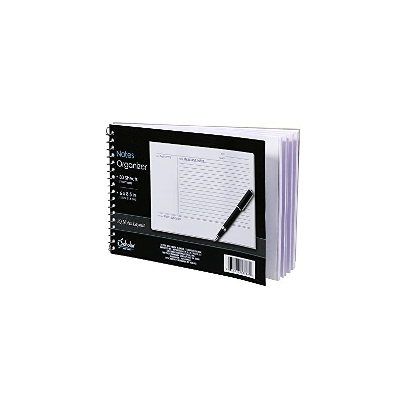 Classroom Supply iQ Notes Organizer Tablet - Spiral Bound -
