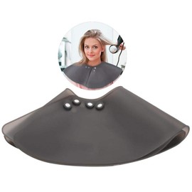 Short Back Pad Cutting Collar For Hairstylists,Waterproof Salon Cape, Silicone Barber Wrap Shoulder Wrap Magnet Clasp Design Hair Dye Pad Haircut Neck Cape (12-Gray)