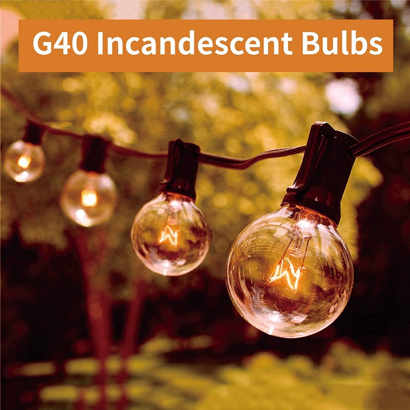 Meconard G40 Replacement Light Bulbs, E12 Candelabra Screw Base 5watt