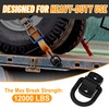 YiaChuii 1/2" D Ring Heavy Duty Bolt-On Forged D Ring,