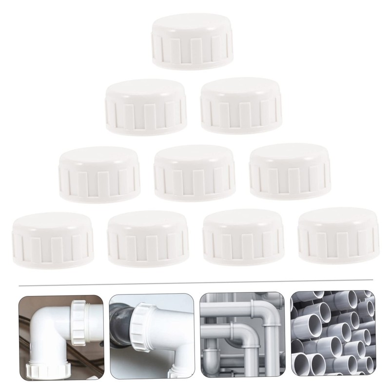 CAXUSD 10pcs PVC Fitting Saver Sprinkler Cap Inner Thread Plug