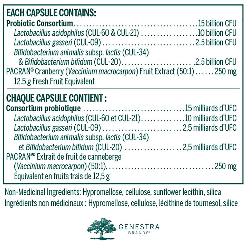 Genestra Brands - HMF UTI - Probiotic Formula with Cranberry
