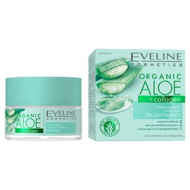 Eveline Cosmetics Organic Aloe + Collagen Moisturising and Mattifying Face Gel, 50 ml
