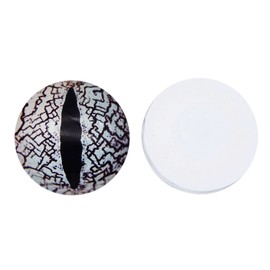 JJGQAZ 6mm-30mm Dragon Eyes Horse Eyes Cat Eyes Glass Cabochon for Clay Doll Making Sculptures Props Craft DIY Findings Jewelry Making (6MM- 50 Pairs)