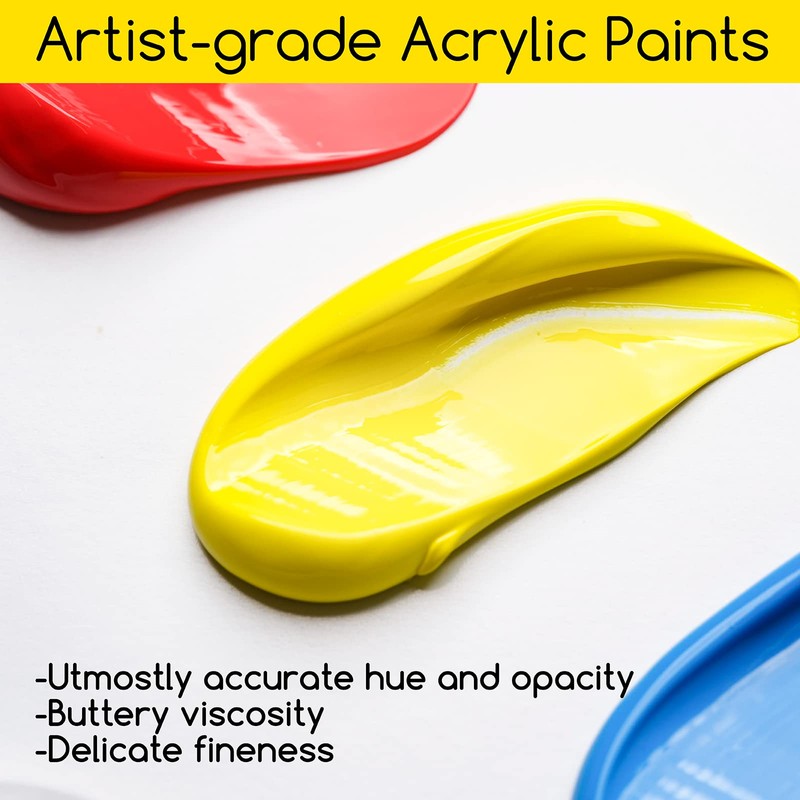 MEEDEN Professional Acrylic Paint Set - Artist Grade Acrylic Paints