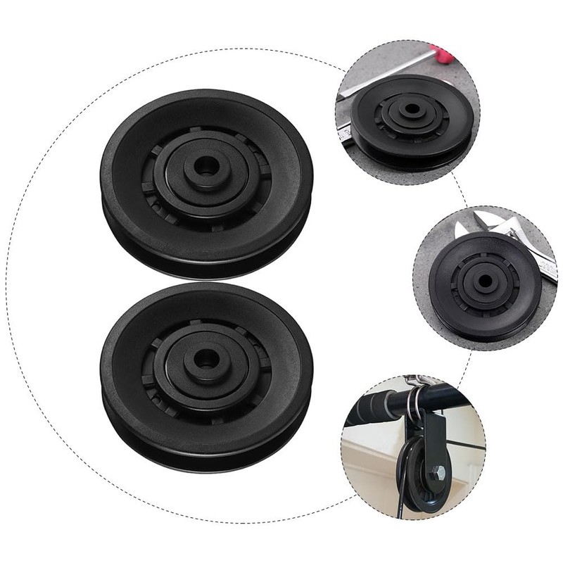 POPETPOP Rueda de polea para Equipos de Gimnasio : 2pcs