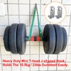 Adiyer 10pcs Heavy Duty T-Head J-Shaped Hangers 304 Stainless Steel