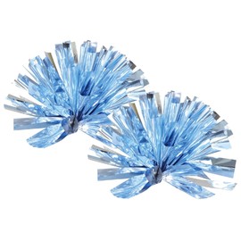 Artec 14832 Easy Cheer Pom Pom, Light Blue Silver, Sports Festival, Pom Pom, Dance, Cheerleader, Glitter, Cheer, Cheer, Play Party, Recital