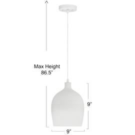 Robert Stevenson Lighting Ceramic Bell-Shaped Pendant Light, Large