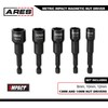 ARES 70029 - Metric Impact Magnetic Nut Driver Set -