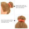 SOLUSTRE 2pcs Plush Headband Fuzzy Hair Holder Hair Elastics Pom