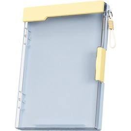 Estuche para documentos de ABS transparente con portapapeles y cordón Caja organizadora de archivos de doble capa para uso escolar y de viajes Directorio de archivos de múltiples