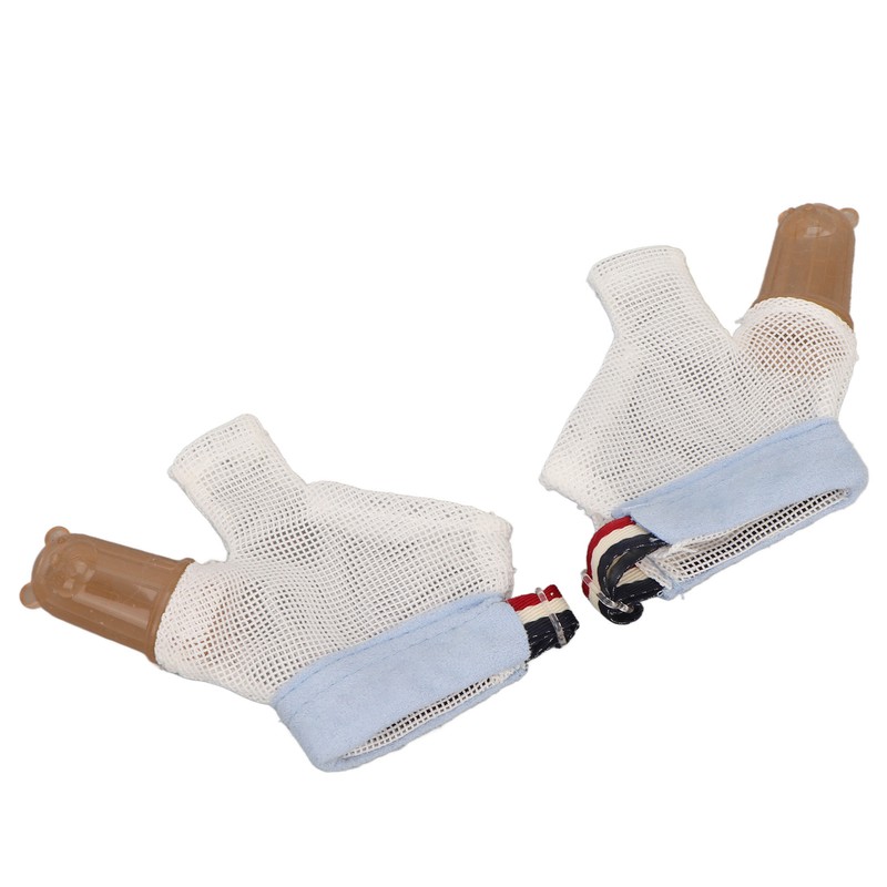 1 Pair Thumb Sucking Stop Glove Soft Adjustable with Buckle