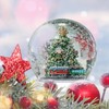 Auihiay 12 PCS 3.6 Inch Plastic Snow Globes, Plastic Clear