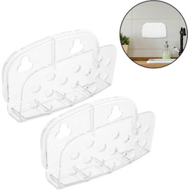 Alipis Soporte De Esponja para Fregadero De Cocina con Ventosas Organizador con Drenaje 2 Piezas para Cocina Estante De Esponja Fácil De Instalar Y Lavable