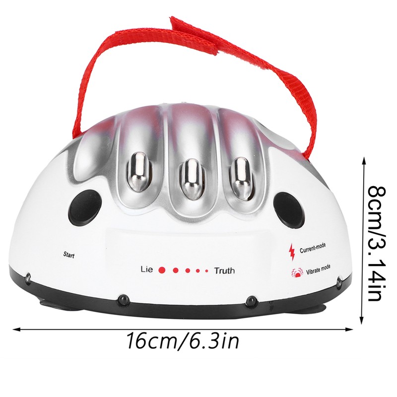 Miniature Electric Shock Heartbeat Lie Detector Toy Tricky Desktop Party