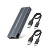 VCOM M.2 SSD External Case, NVME/SATA Compatible, 10Gbps, 6Gbps, SATA