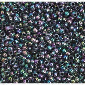 Rainbow Metallic Pony Beads 1/2-lb Bag