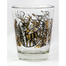 Idaho Eagle Deer and Wolf Shot Glass