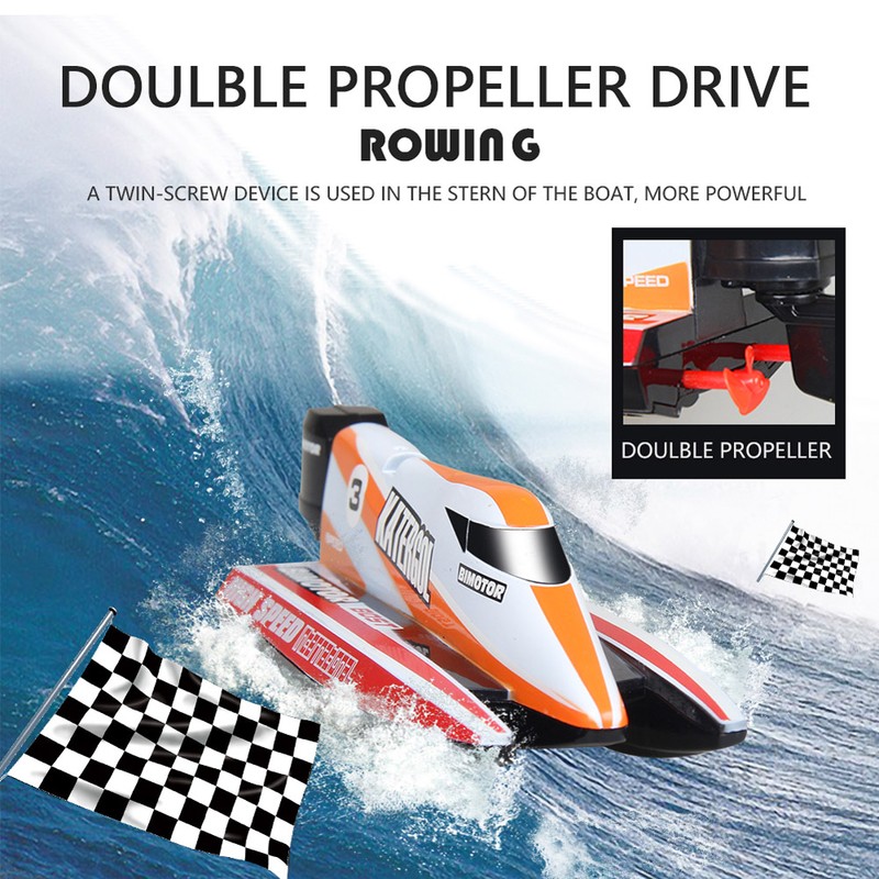RC 2.4GHz Remote Control 4 Channel Mini Boat Racing Speedboat