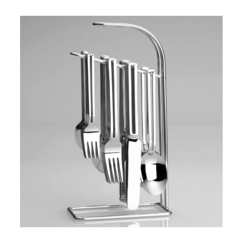 St. James The Rack 42pc 18/10 Stainless Steel Flatware Set