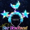 BARTOSI Light Up Moon Star Headbands LED Glow Headband Holiday