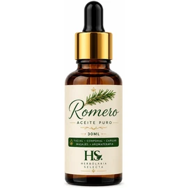 Herbolaria Selecta Aceite de Romero Puro 30 ml Cuidado Premium para Cabello, Rostro y Cuerpo Ideal para Masajes y Aromaterapia Fórmula Concentrada
