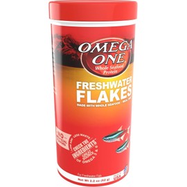 Omega One Freshwater Flakes, 2.2 oz