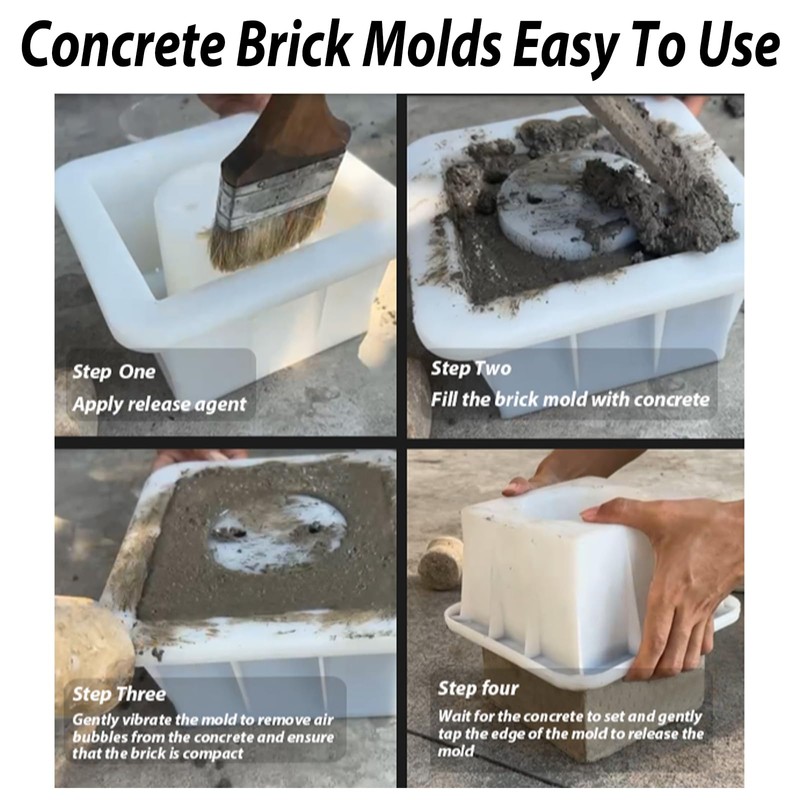 MWYZGmold Concrete Hollow Brick Mold,Reusable ABS Concrete molds,Indoor/Outdoor Wall Decoration,