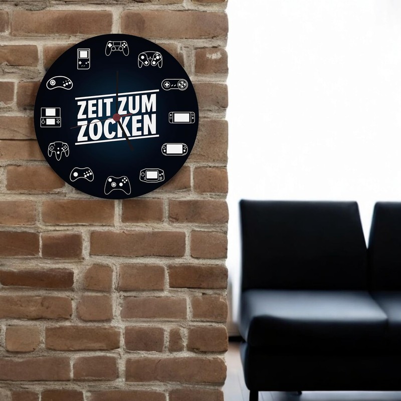 speecheese Time to Game, Various Controller Wall Clock Made of