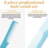 8-Pack Dandruff Comb & Lice Removal Scalp Comb Set –