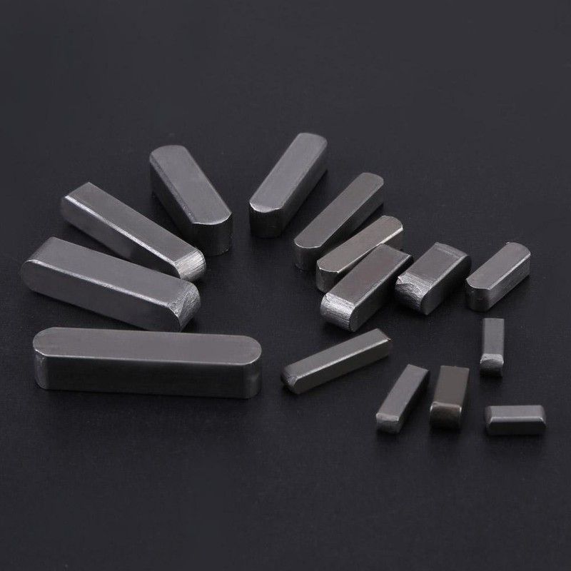 Vikye 140 Pcs Round Ended Feather Key, Parallel Drive Shaft