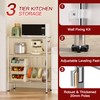 Kitchen Storage Cart, 3 Tier Microwave Cart Stand, Bathroom Organizers