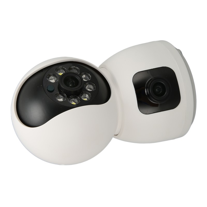Security Camera 2K 4MP Dual Lens 2.4G Mobile App 360°