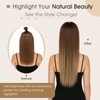Elailite Real Hair Extensions Clip In Human Hair Remy Blonde