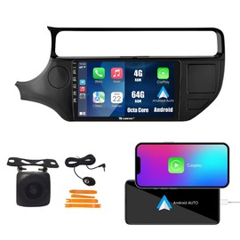 Kunfine Car CarPlay Android Auto Navigation Stereo GPS Radio Reverse Camera Display 9" IPS Touchscreen Headunit Tablet Pad Media Player for Kia Rio 2015-2018 LHD, if Applicable Octa Core 4G+64G